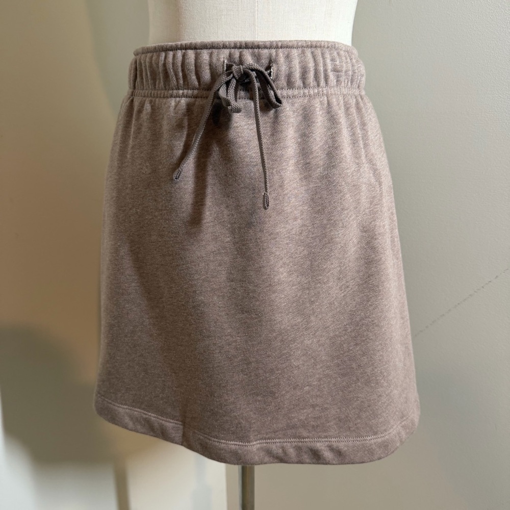 Nike Taupe Drawstring Sweat Skirt NWT